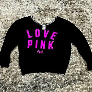 Pink, sweatshirt, size-M